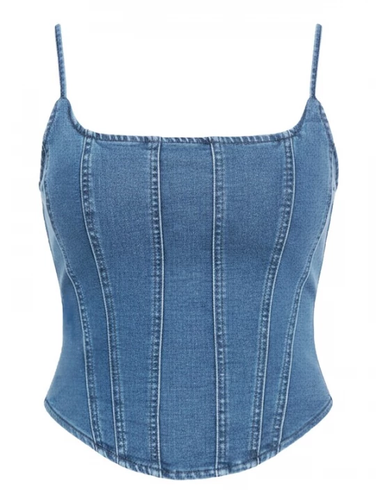 Foto van product Imily Bela Top blauw denim