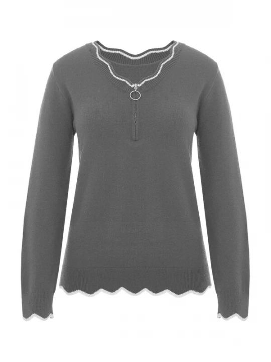 Foto van product Imily Bela Trui grijs / wit