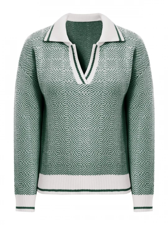 Foto van product Imily Bela Trui groen / wit