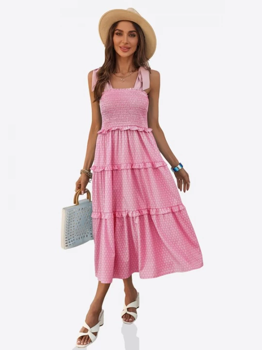 Foto van product Imily Bela Zomerjurk rosa / wit