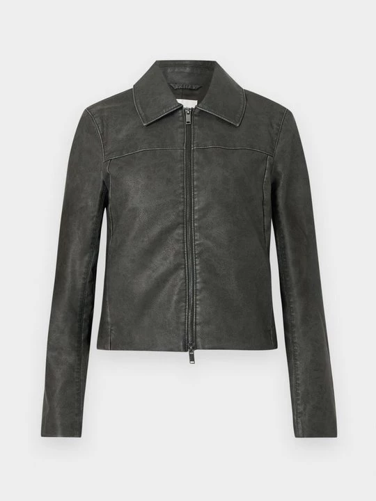 Foto van product Imitatieleren jas Abercrombie & Fitch zwart