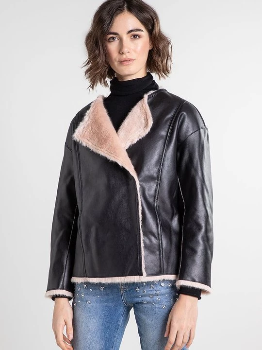 Foto van product Imitatieleren jas Guess zwart