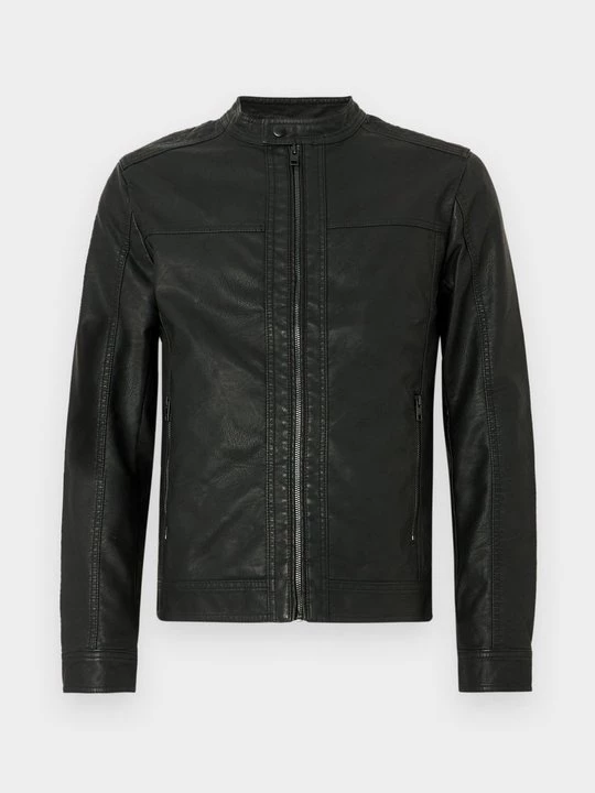 Foto van product Imitatieleren jas Jack&Jones zwart