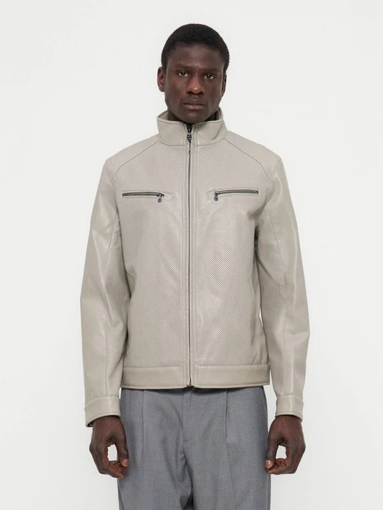 Foto van product Imitatieleren jas Michael Kors crème