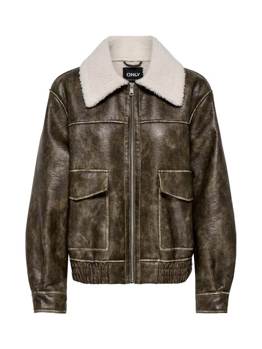 Foto van product Imitatieleren jas Only bruin