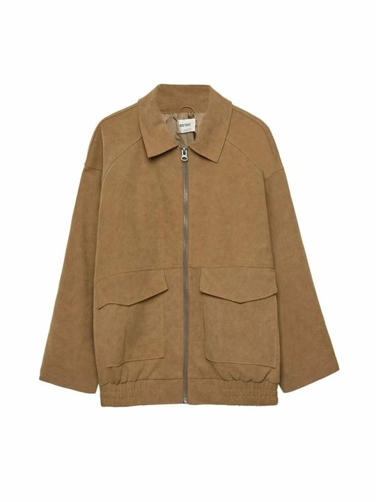 Foto van product Imitatieleren jas Stradivarius bruin