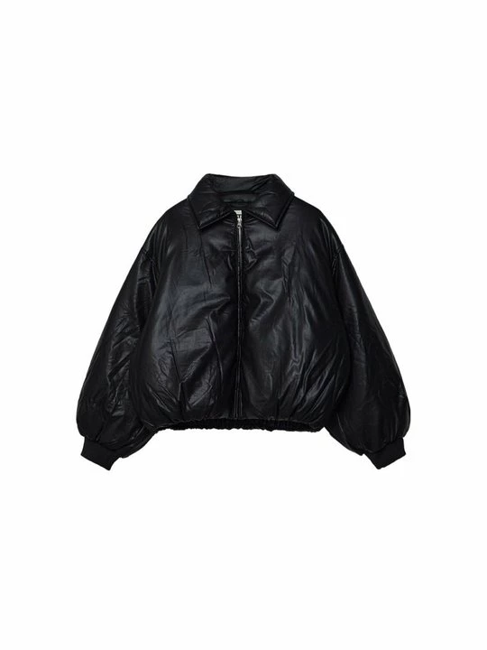 Foto van product Imitatieleren jas Stradivarius zwart