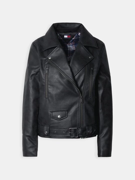 Foto van product Imitatieleren jas Tommy Jeans zwart