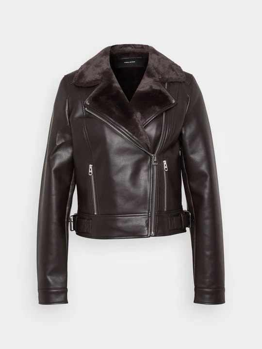 Foto van product Imitatieleren jas Vero Moda donkerbruin