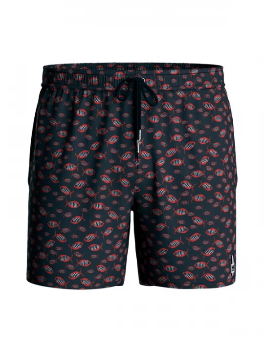 Foto van product IMPETUS Zwemshorts donkerblauw / rood / wit
