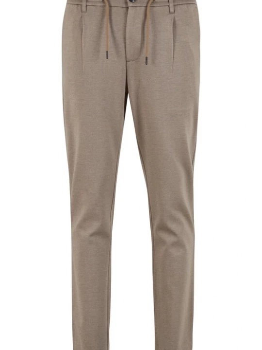 Foto van product INDICODE JEANS Bandplooibroek 'Zeddi' beige gemêleerd