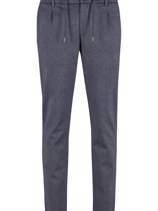 Foto van product INDICODE JEANS Bandplooibroek 'Zeddi' navy