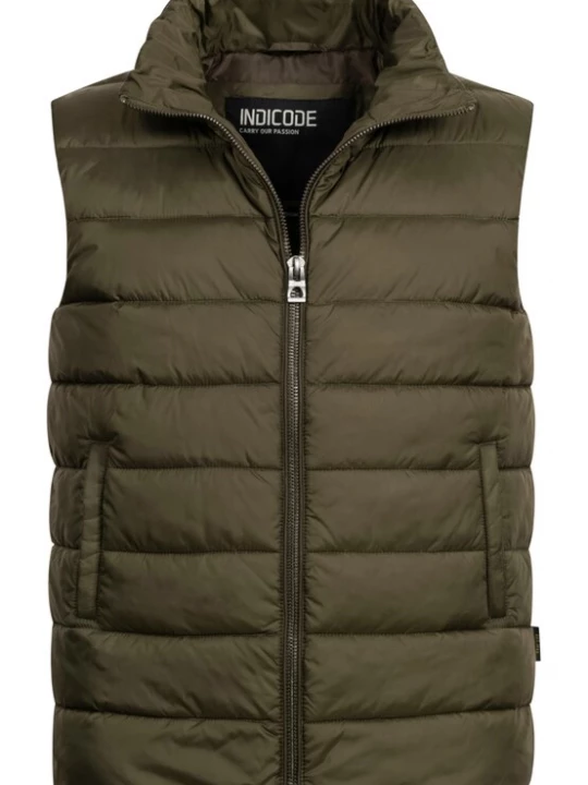 Foto van product INDICODE JEANS Bodywarmer 'Gibbon' kaki