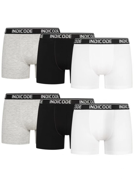 Foto van product INDICODE JEANS Boxershorts ' Milano ' beige / zwart / wit