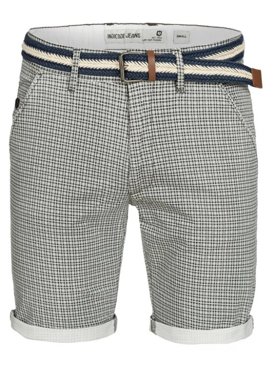 Foto van product INDICODE JEANS Broek 'Bourchier' donkergrijs / natuurwit