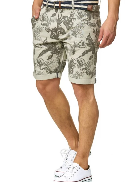 Foto van product INDICODE JEANS Broek 'Curtain' rookgrijs