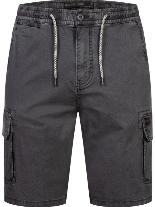 Foto van product INDICODE JEANS Cargobroek 'INKews' donkergrijs