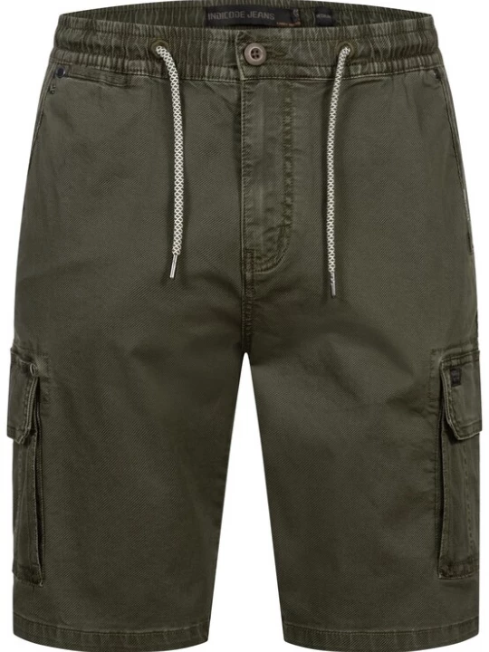 Foto van product INDICODE JEANS Cargobroek 'Kews' olijfgroen