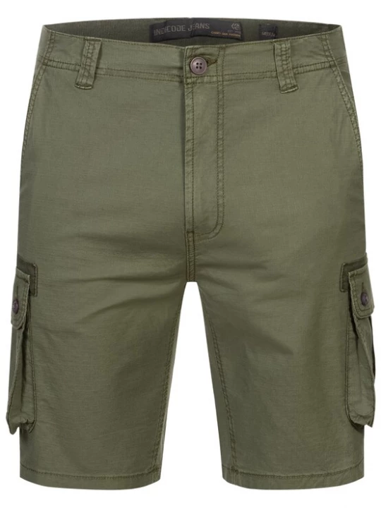 Foto van product INDICODE JEANS Cargobroek 'Lanny' donkergroen