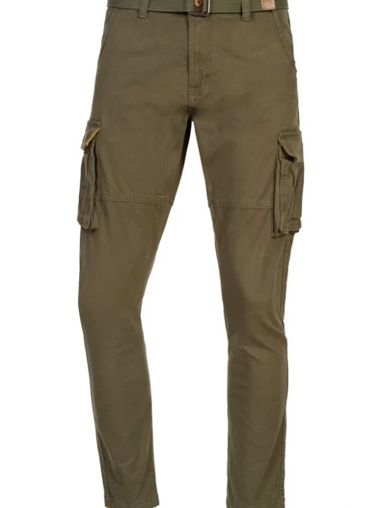 Foto van product INDICODE JEANS Cargobroek 'Mathen' kaki