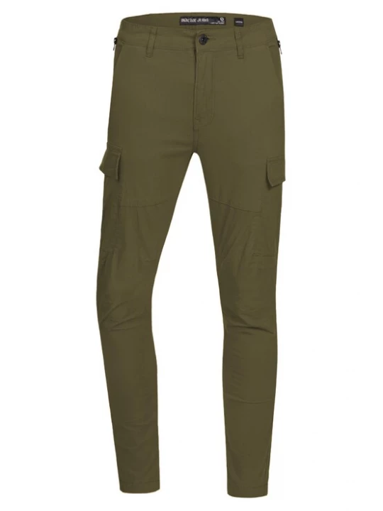 Foto van product INDICODE JEANS Cargobroek 'Mathews ' kaki