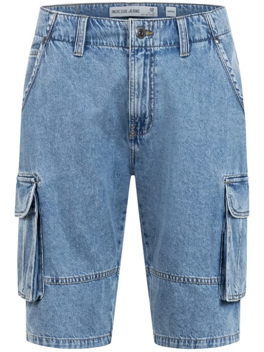 Foto van product INDICODE JEANS Cargobroek 'Monroe ' blauw