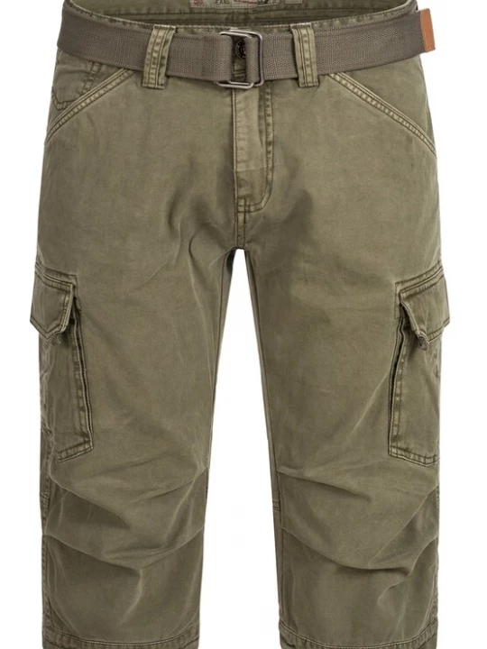 Foto van product INDICODE JEANS Cargojeans 'Nicolas Check' kaki
