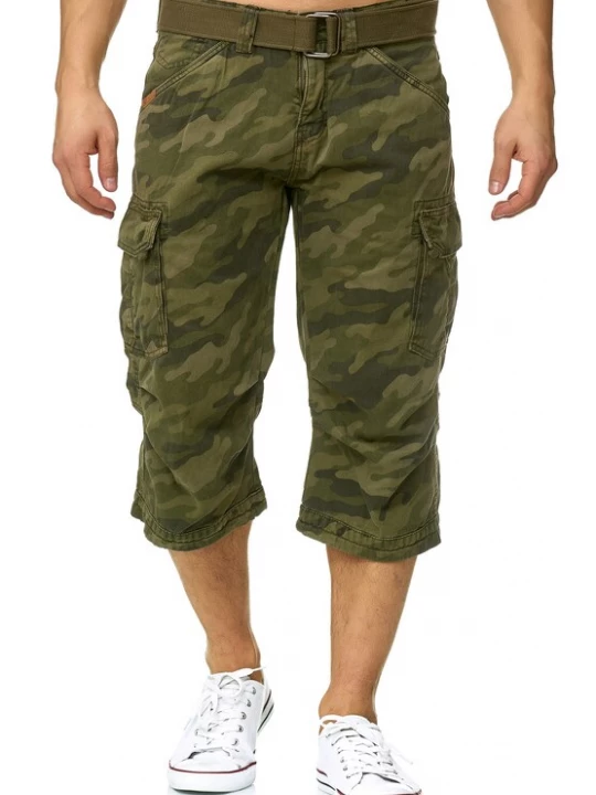 Foto van product INDICODE JEANS Cargojeans 'Nicolas' groen / pastelgroen / donkergroen