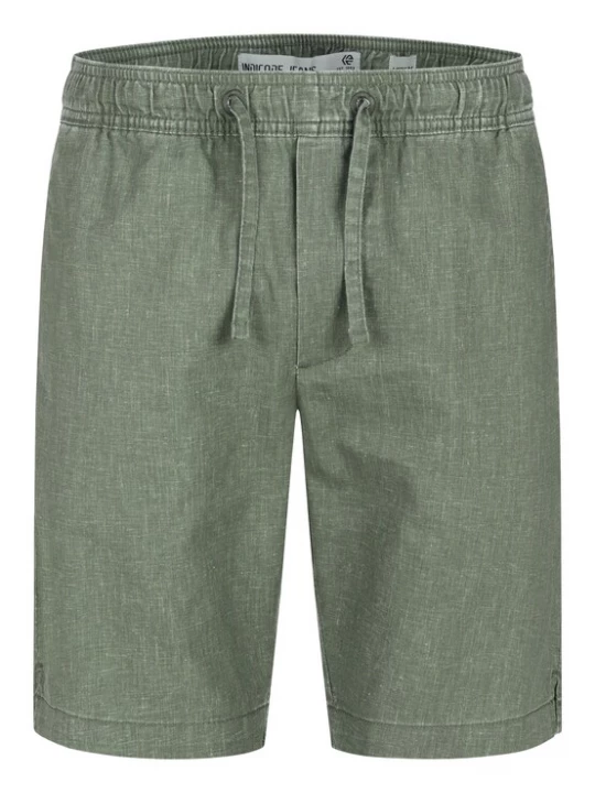 Foto van product INDICODE JEANS Chino ' Corry ' groen / offwhite