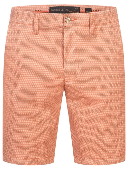 Foto van product INDICODE JEANS Chino 'Lubin' koraal / wit
