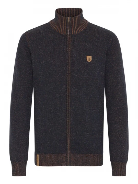 Foto van product INDICODE JEANS Gebreid vest 'Andy' navy / pueblo