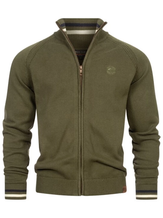 Foto van product INDICODE JEANS Gebreid vest 'Arutemia' groen