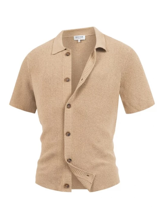 Foto van product INDICODE JEANS Gebreid vest 'Daxmark' beige