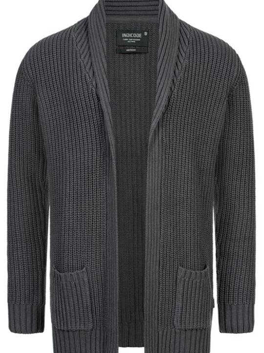 Foto van product INDICODE JEANS Gebreid vest donkergrijs