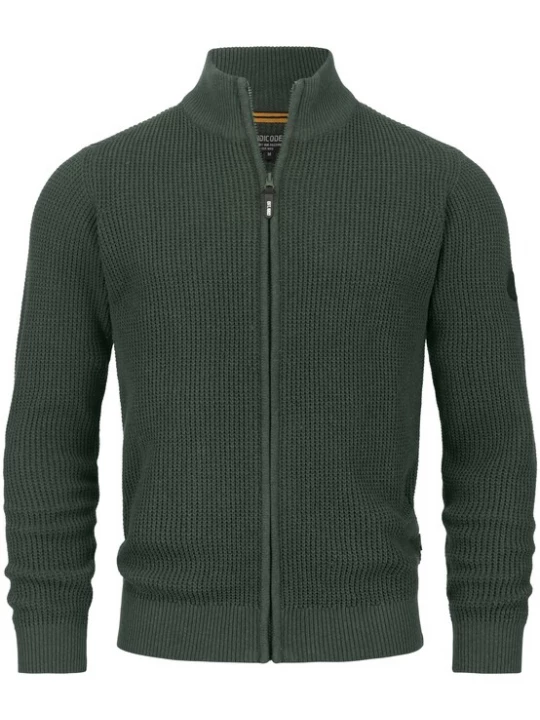 Foto van product INDICODE JEANS Gebreid vest donkergroen