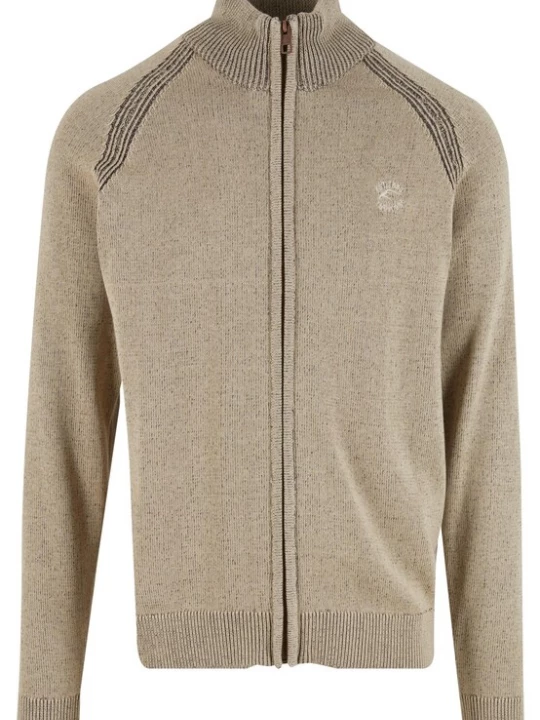 Foto van product INDICODE JEANS Gebreid vest 'Fun' aardetinten