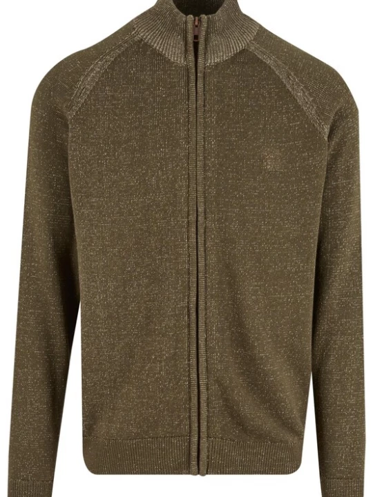 Foto van product INDICODE JEANS Gebreid vest 'Fun' olijfgroen