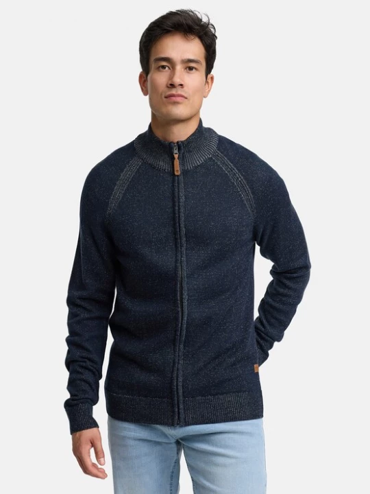 Foto van product INDICODE JEANS Gebreid vest 'INMassum' marine