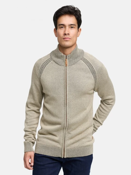 Foto van product INDICODE JEANS Gebreid vest 'INMassum' stone grey