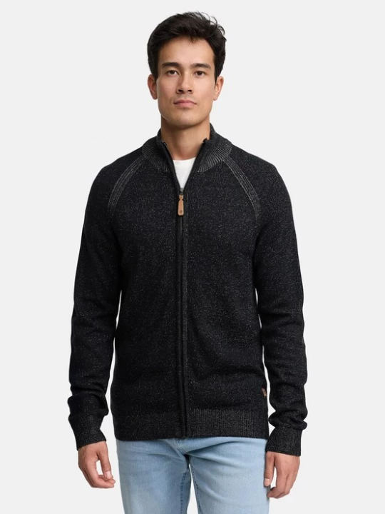 Foto van product INDICODE JEANS Gebreid vest 'INMassum' zwart