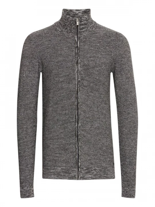 Foto van product INDICODE JEANS Gebreid vest ' Jadan ' donkergrijs