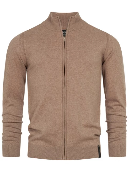 Foto van product INDICODE JEANS Gebreid vest 'Lau' donkerbeige