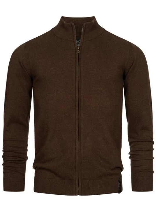 Foto van product INDICODE JEANS Gebreid vest 'Lau' donkerbruin
