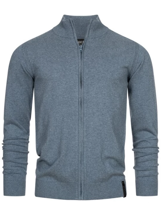 Foto van product INDICODE JEANS Gebreid vest 'Lau' smoky blue