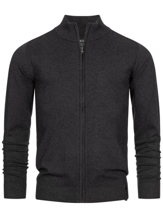 Foto van product INDICODE JEANS Gebreid vest ' Lau' zwart
