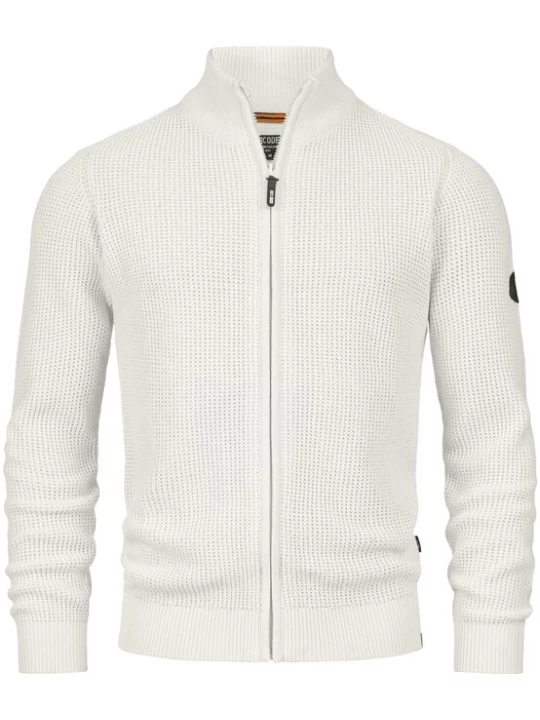 Foto van product INDICODE JEANS Gebreid vest ' Layton ' zwart / wit