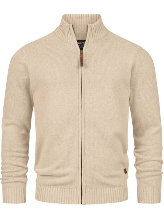 Foto van product INDICODE JEANS Gebreid vest 'Lut' beige