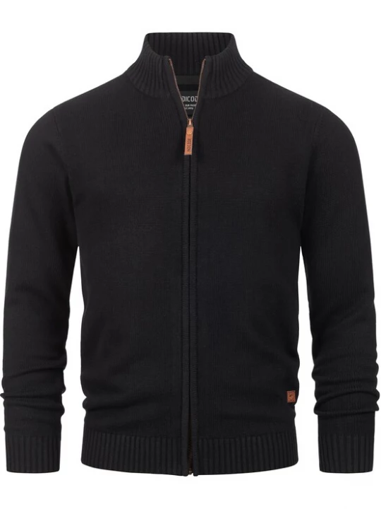 Foto van product INDICODE JEANS Gebreid vest 'Lut' zwart