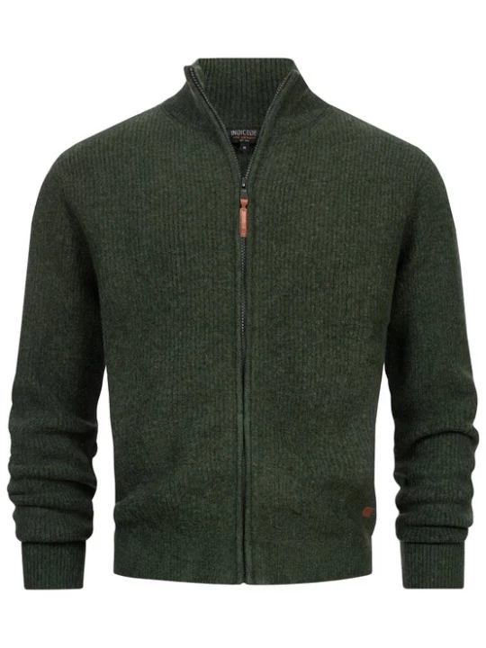 Foto van product INDICODE JEANS Gebreid vest 'Peace' groen