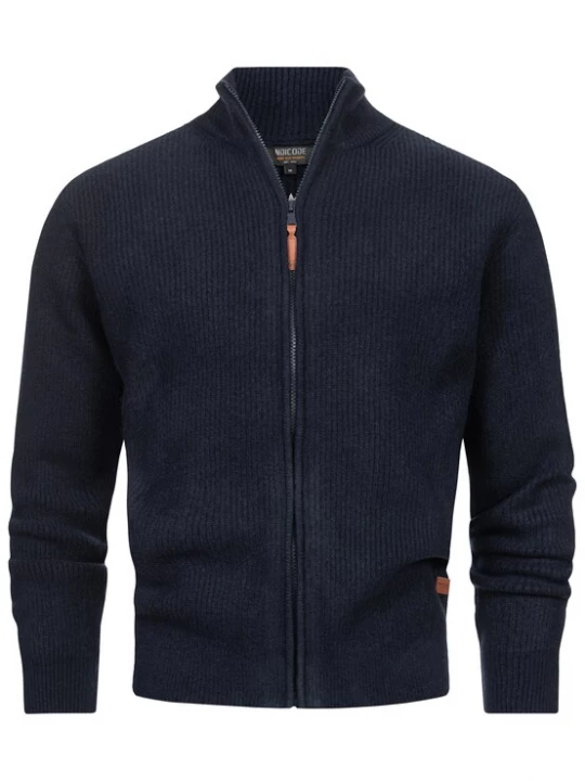 Foto van product INDICODE JEANS Gebreid vest 'Peace' marine